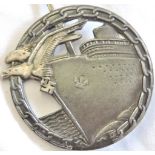 German WWII-Navel Blockade Runners War Badge, makers marked.