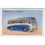 Mumbles-Just Arrived-Bus novelty pull out Portland used