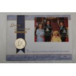 Great Britain 2000 Queen Mother 100th Birthday Stamp (MinSheet) and Coin (£5) Coin most attractive