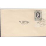 Gibraltar 1953 ½d Coronation First Day Cover. SG144, Plate 5A, marginal.