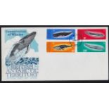 British Antarctic Territory (1977-1st April) whale cousenation set FDC