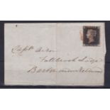 Great Britain 1840 (Dec 18) El with Penny Black, 'CG' with good to close margins, Red Maltese