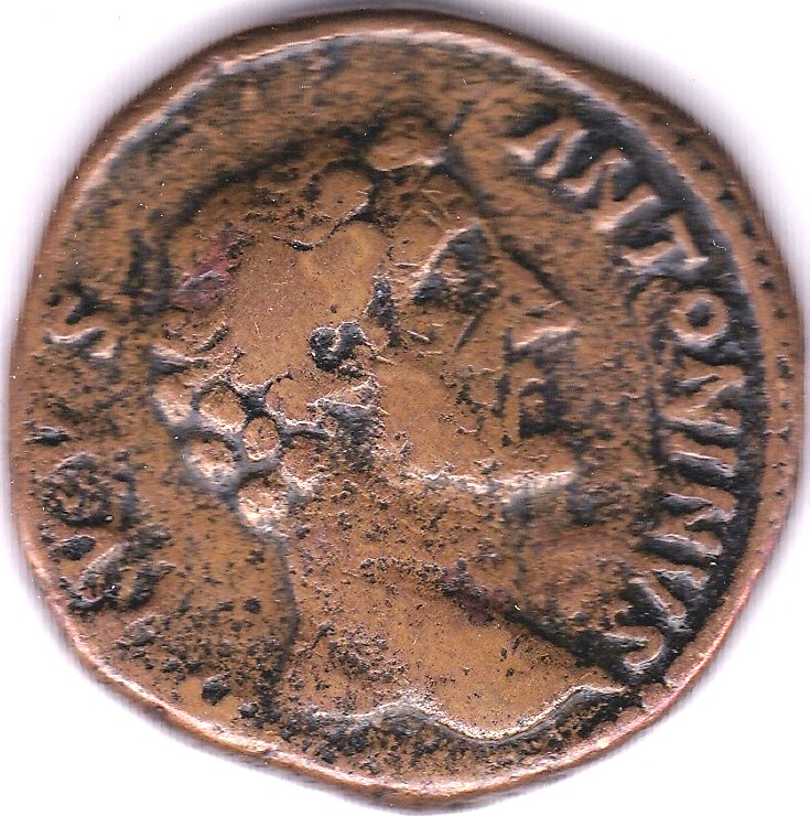 Divus Antoninus Pius brass Sestertius Divus Antoninus, rev: Pyramidal Crematorium. Consecratio S. - Image 3 of 3