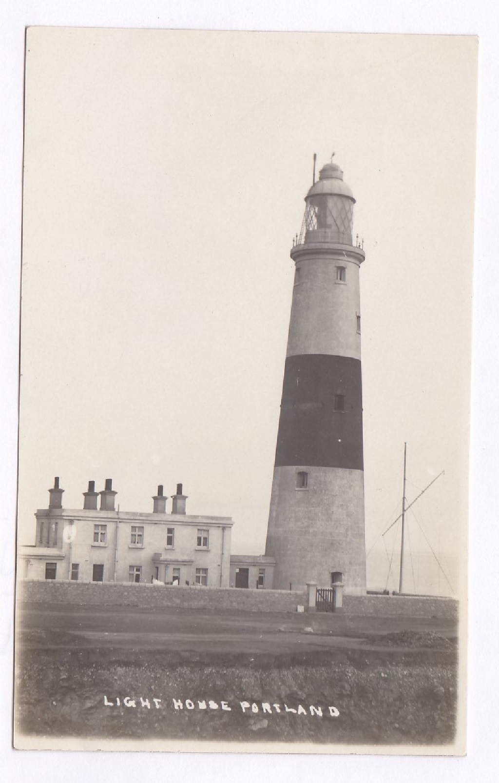 Lighthouses-Portland lighthouse, close up RP, C1910