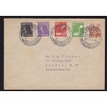 Germany (Zones) 1948 (20/6) Envelope Wiesbaden to London, with Wiesbaden Rotes Hessen special