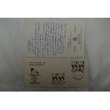 Great Britain 1966 (18 Aug) World Cup Football Winners Ipswich FDC together with a hand written