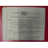 Receipt from Stamp Office (stamped) in the Estate of Mary Venn deceased pursuant to an Act passed in
