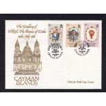 Cayman Islands 1981-22nd July Royal Wedding Official FDC u/a