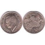 Monaco 1950A 100 Francs, KM 133, UNC