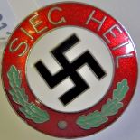 German WWII Large Party Badge.