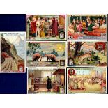 Liebig 1913-20 32 sets Sanguinetti 1067 to 1100 in modern binder vg