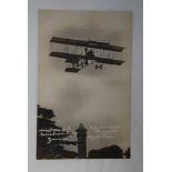 Aviation Fine RA 'Aerial League of the British Empire Flying Ground' - Bi-Plane 'Flying at the