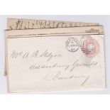 QV-(5)(3 used)-Postal Stationery. XXX-XXXX