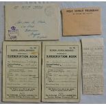 Suffolk Regiment/Jap P.O.W-small lot of ephemera, including envelopes, telegram, press cutting 4th