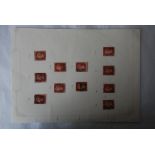 Great Britain - 1858 Penny Red Plates Fine used (11) between Plates 139 and 149. SDG Cat £100+.