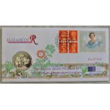 Great Britain P&N 1996 21st April Queen Elizabeth 70th Birthday Commemorative Cover with £5 Coin