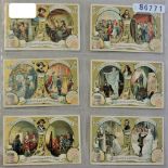 Liebig-1904-Celebrated painters, set (6) VG/Ex, wonderful set Rembrandt,Durer,Rubens,Raphael etc(
