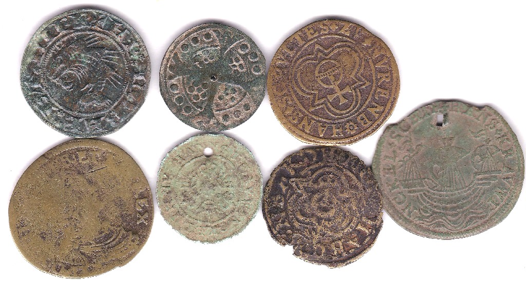 Jettons (7) Includes: Nuremburg, Hans, Kra WWI Nickel etc, NF to NVF - Image 3 of 3