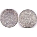 Belgian Congo (Free State) 1887 50 Centimes, ABU, KM5 low mintage, choice, scarce.