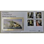 Great Britain 1992 (10 March) Lord Tennyson First Day of Issue Benham BLCSY3b with special h/s, p/a