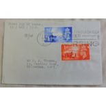 Channel Islands Liberation 1948 (10/05) set on plain FDC with Tottenham N17 Nursing Slogan, A/T,