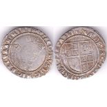 James I Shilling, sixth bust, mm Thistle, Spink 2668. Very fine, with a few small "digs" on reverse,