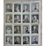 German and Austrian War Aid Stickers (32) The Leaders including Kaiser Wilhelm II and Kaiser Franz