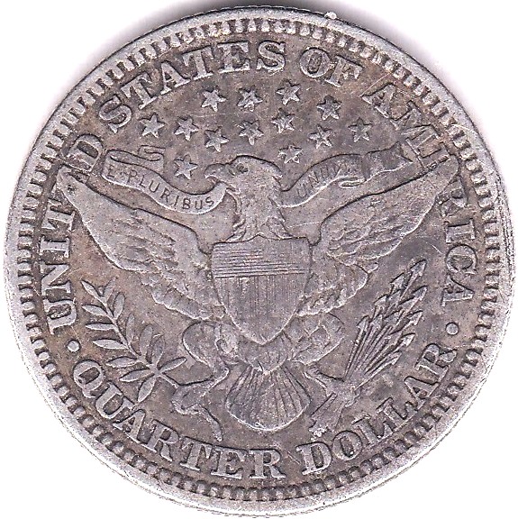 U.S.A. 1915 Barber Quarter, VF KM114 - Image 3 of 3