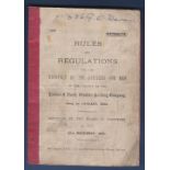 Railway Pamphlet London & North Western Railway Co. Rules and regulations, 1923 booklet.