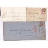Stamford to Sleaford 1830-wrapper Stanford, script(8),1/2d Bantam 1877 to Sussex-1849 - P.S.