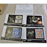 Great Britain 2002 (24 Sept) Astronomy set of four FDC's with booklet panes, p/a
