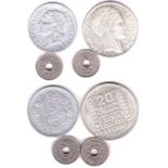 France 1922 (b) 5 Centimes, KM 875, scarce, 1946C, 5 Francs, AUNC, Scarce KM 888b.3, 1933 5