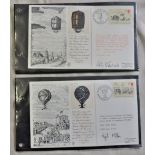 Set of six RAF AC Covers Flown in Hot Air Balloons