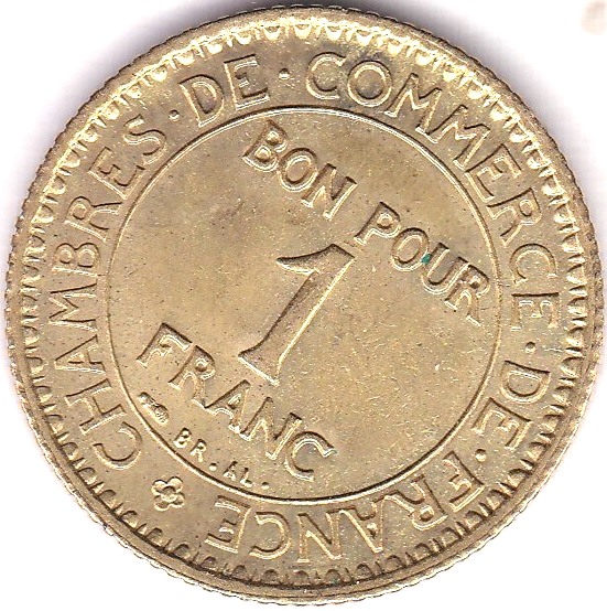 France 1922 Franc, BUNC, Choice, KM 876 - Image 2 of 3