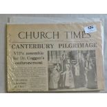 Church Times-Canterbury Pilgrimage - dated January 1975 - in good condition