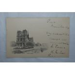 France 1898 Used Postcard Notre-Dame