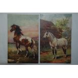 Harry Payne - two Horse artist postcards both used 1906 - Tucks