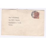 Scotland 1934-FF-Cover Kirkwall to Inverness for cover from Stromness to Mansfield, no special