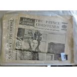 (2) Newspapers-Daily Graphic - dated December 1948-showing first pictures of the Royal Baby-Sunday