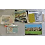 Mixed lot-including postcards, fuel rushon books 1937, Barbara Cartland photo etc