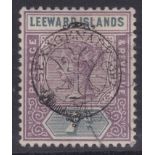 Leward islands - 1897 Diamond Jubilee 7d Dull Mauve and Slate, SG14, very fine used. Cat £130.