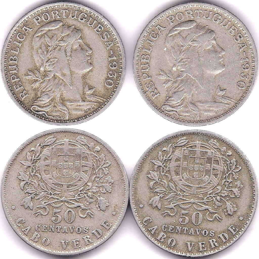 Cape Verde 1930 50 Centavos (2), KM 4, GVF