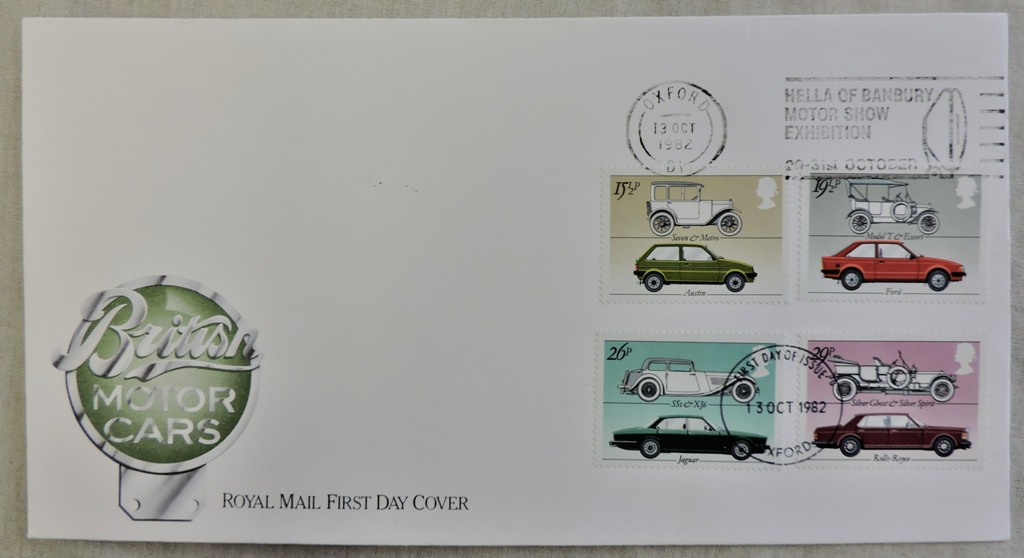 Great Britain 1982 (13 Oct) Motor Cars Hella of Banbury. Slogan pmk cat £55, u/a