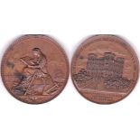 Germany (14 Sept) 1881 Bronze medallion, 55mm, impressive sculpture, Naval - Die Deutscher