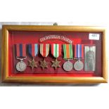 Coldstream Guards Dunkirk George VI DCM, 39-45, Africa and Italy Stars, defence and War medals,
