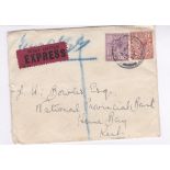 Kent 1914- Herne Bay Post Office Express Letter, GV 6d & 1.1/2d.