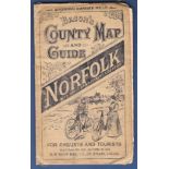 Map - Bacons Norfolk County Map and Guide for Cyclists and Tourists, in waterproof cover. Well