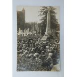 Berkshire (Sunningdale) 1922 RP Unveiling of War Memorial Photo R.W. End, Sunningdale