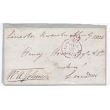 Lincoln to London 1823-Free front signed by W.A.Johnson, XXX