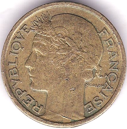 France 1947 50 Centimes GEF, KM 894.1 - for use in Colonial Africa. Rare - Image 3 of 3